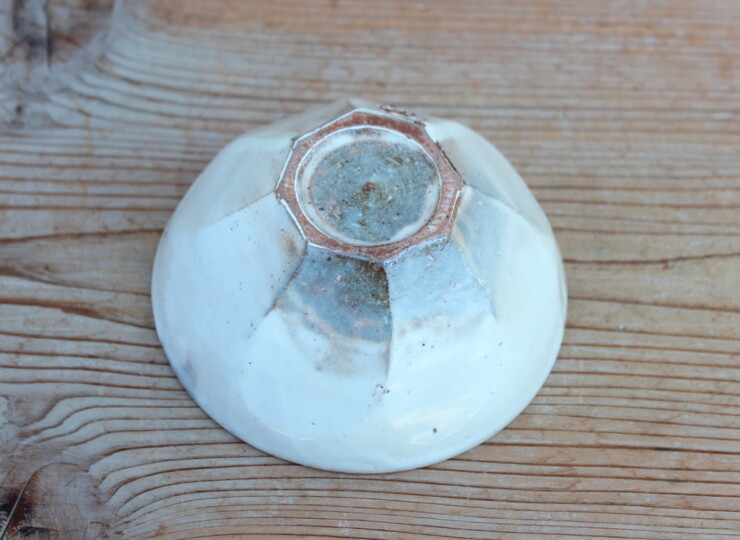 粉引面取カフェオレボウルＢ