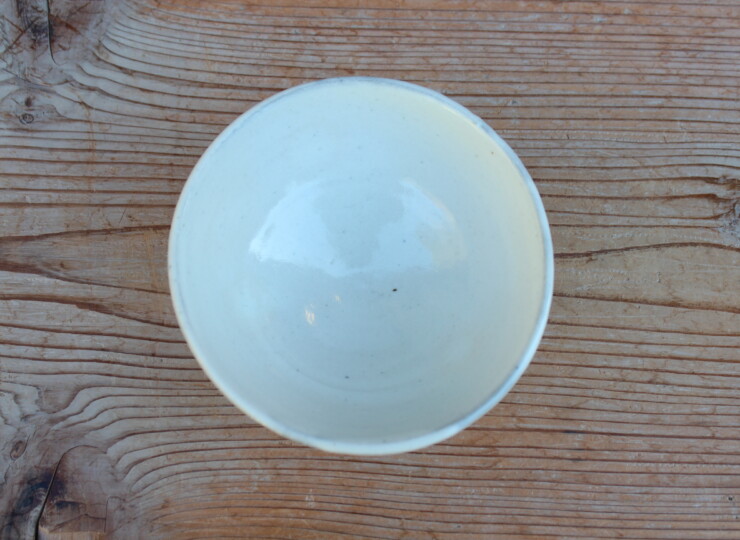 粉引面取カフェオレボウルＥ