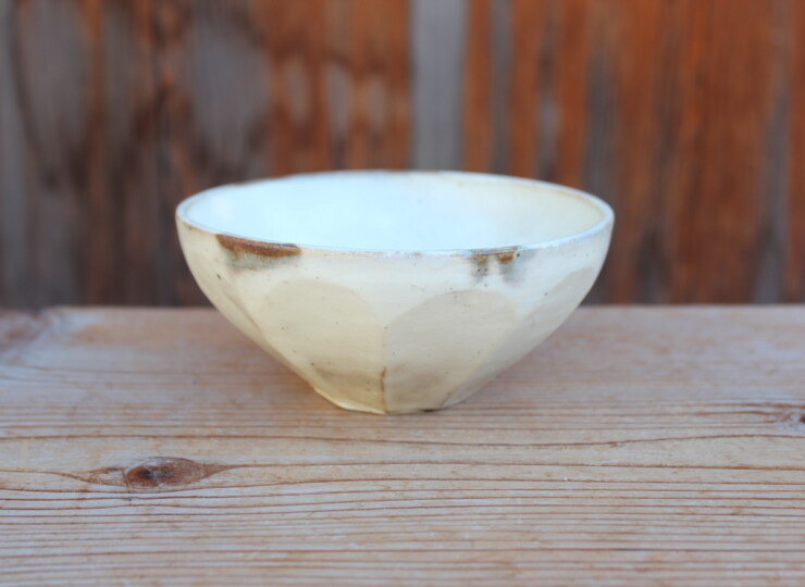 粉引面取カフェオレボウルＪ