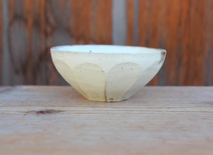 粉引面取カフェオレボウルＪ