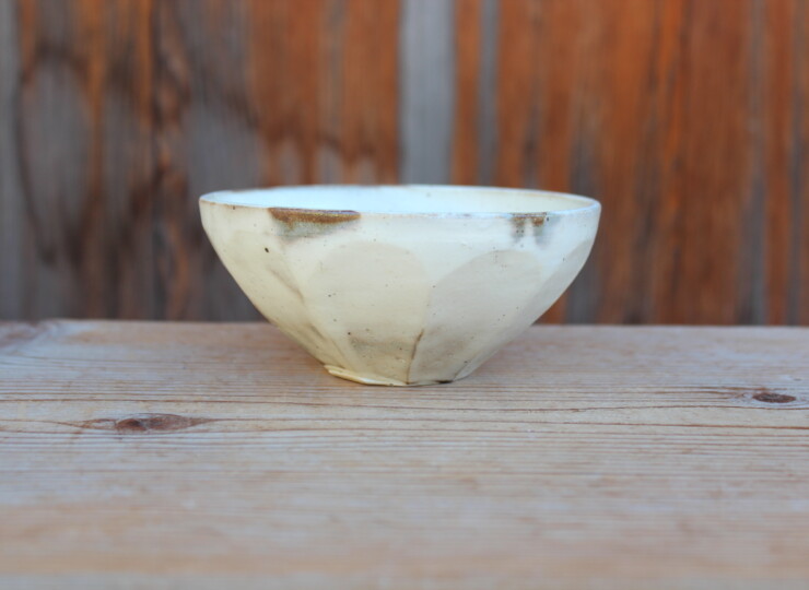 粉引面取カフェオレボウルＪ