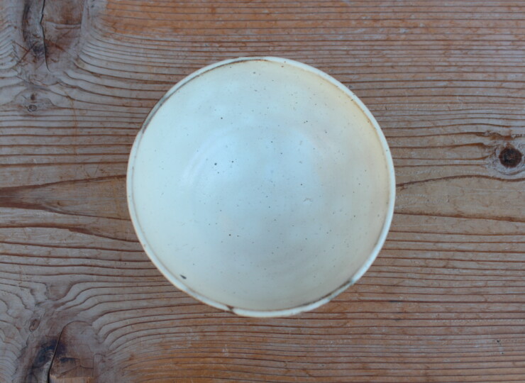 粉引面取カフェオレボウルＪ