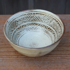 刷毛目象嵌深鉢Ｃ