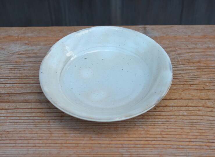 粉引面取平鉢Ｋ