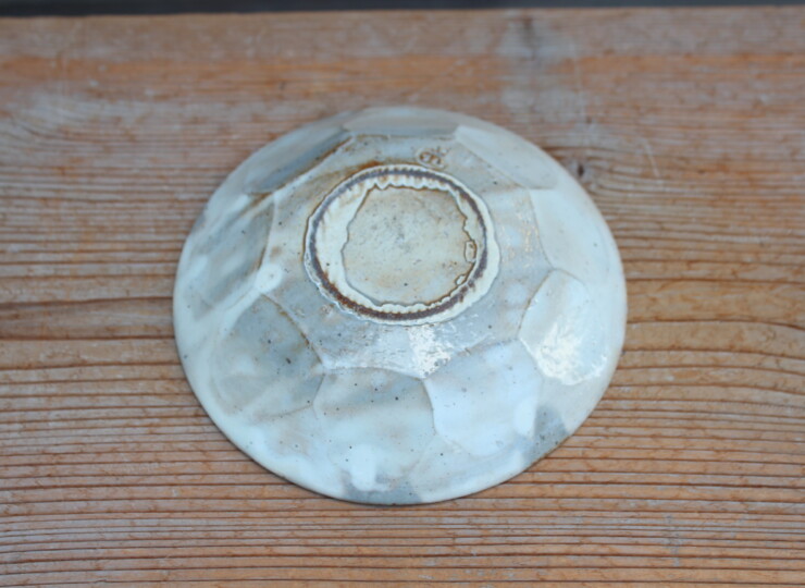 粉引面取平鉢Ｋ