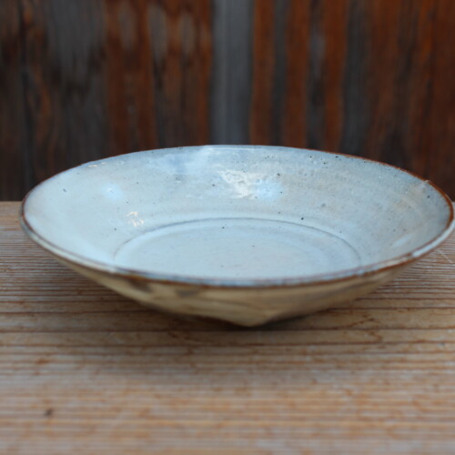 粉引面取平鉢Ｍ