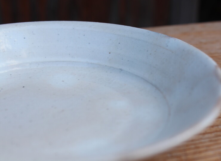 粉引面取平鉢Ｓ