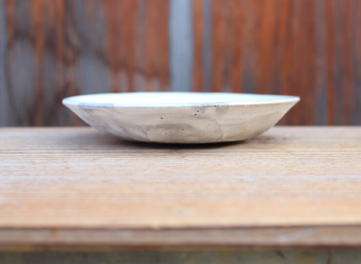 粉引面取平鉢Ｔ