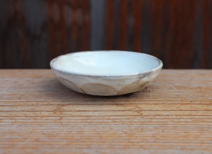 粉引面取平小鉢Ｈ