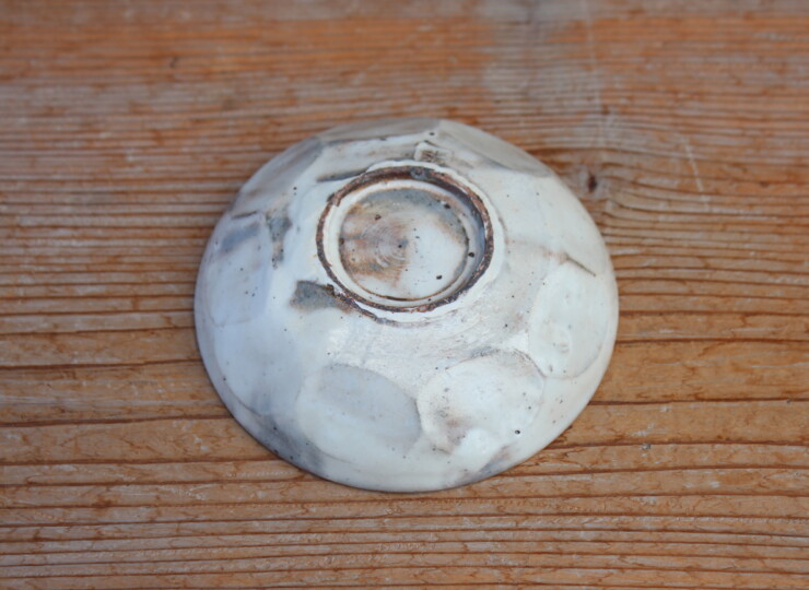 粉引面取平小鉢Ｈ