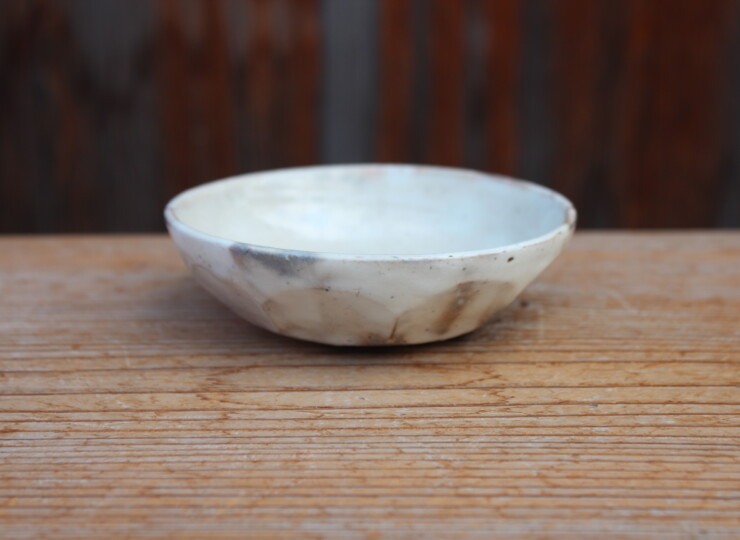 粉引面取平小鉢Ｉ