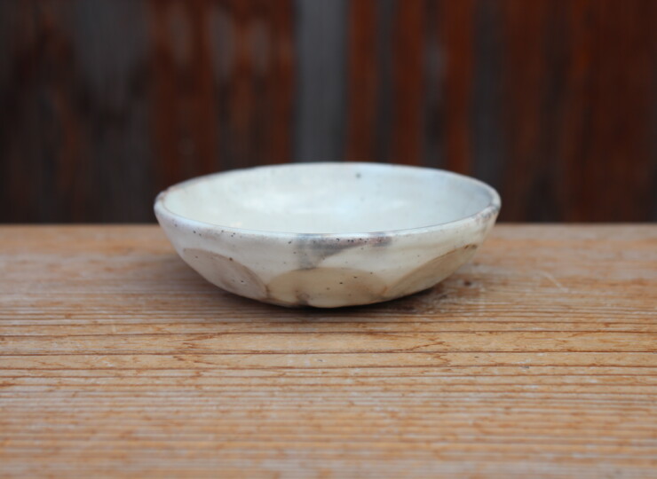 粉引面取平小鉢Ｋ