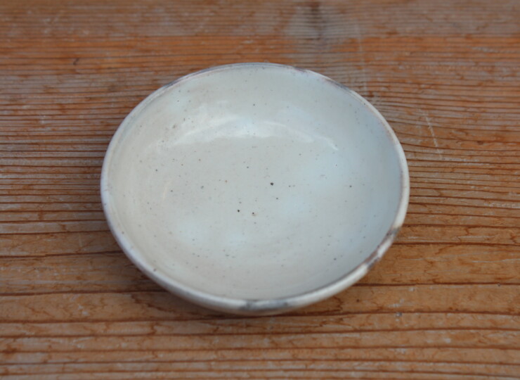 粉引面取平小鉢Ｋ