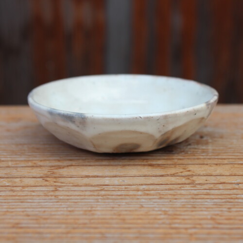 粉引面取平小鉢Ｌ