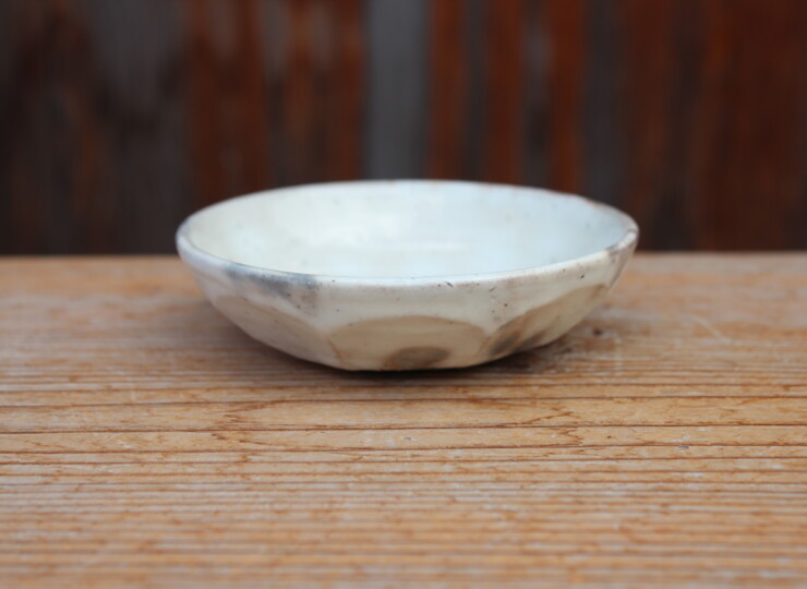 粉引面取平小鉢Ｌ