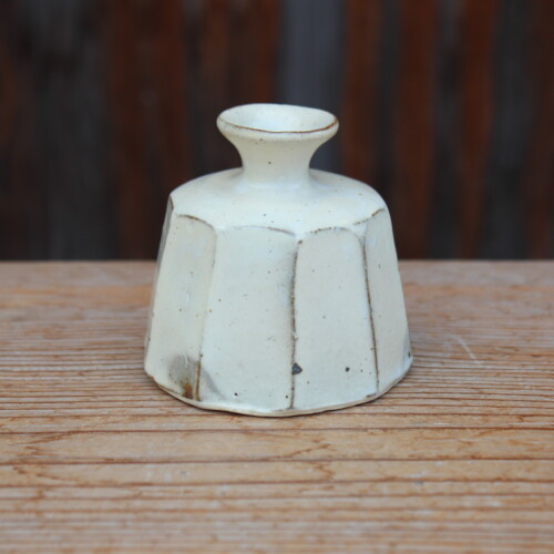 粉引面取花入Ｂ