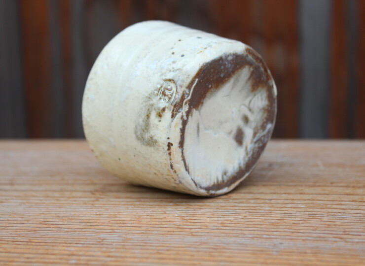 粉引石目花入Ｄ