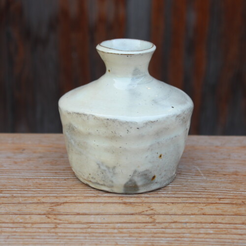 粉引石目花入Ｈ