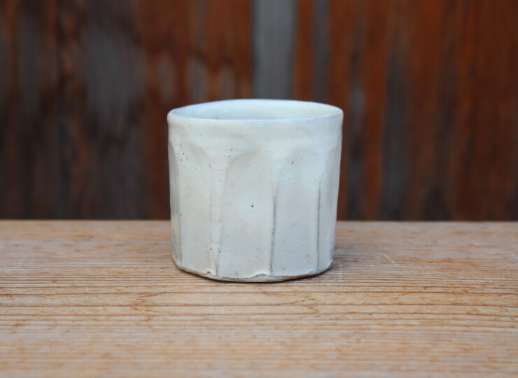 粉引面取湯呑Ｃ