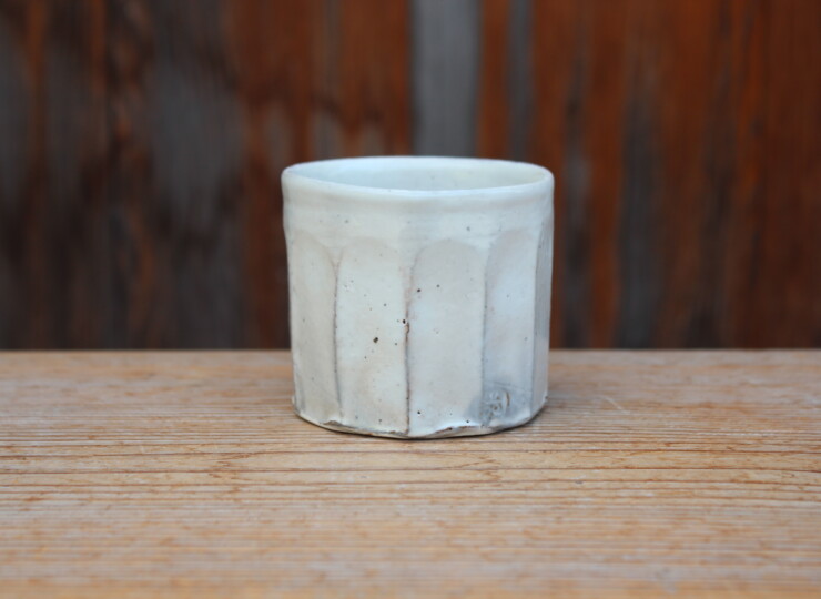 粉引面取湯呑Ｃ