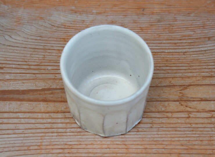 粉引面取湯呑Ｃ