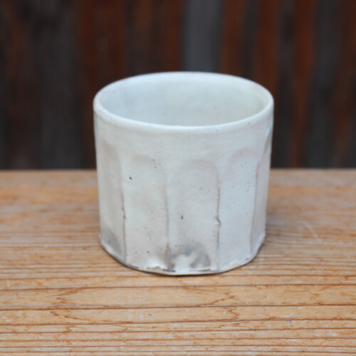 粉引面取湯呑Ｅ