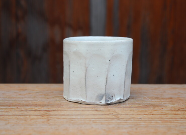 粉引面取湯呑Ｅ