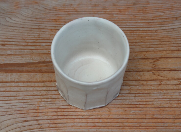 粉引面取湯呑Ｅ