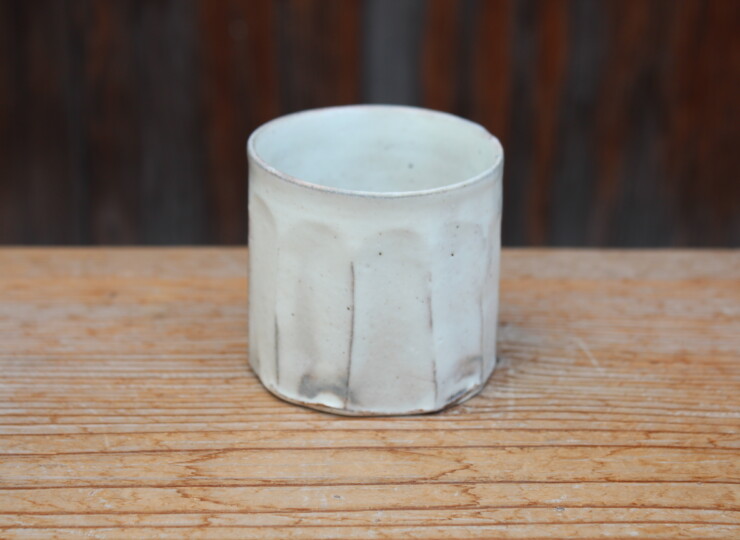 粉引面取湯呑Ｌ