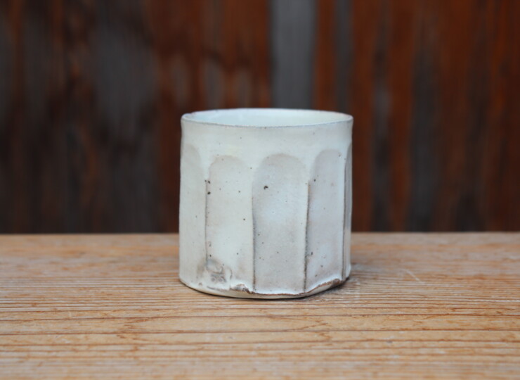 粉引面取湯呑Ｌ