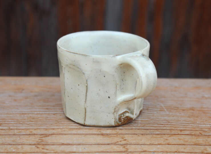 粉引面取マグカップＳ