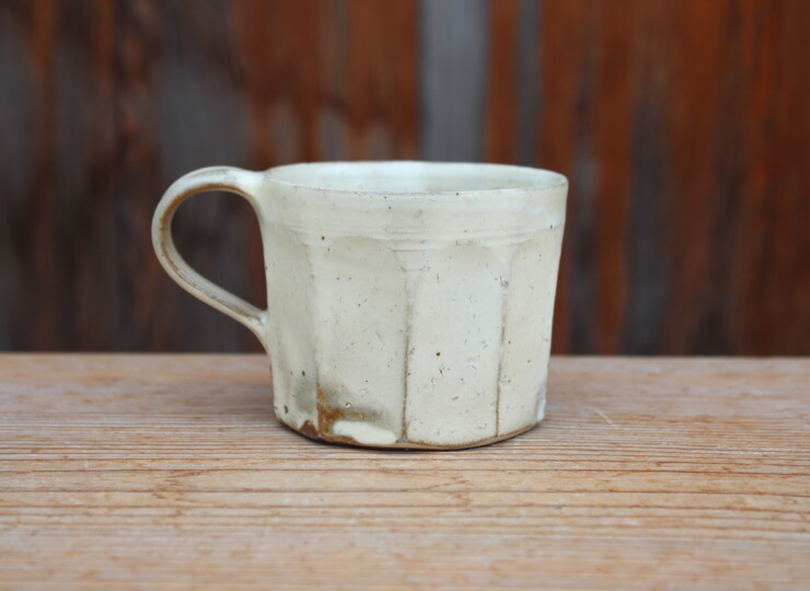 粉引面取マグカップＳ