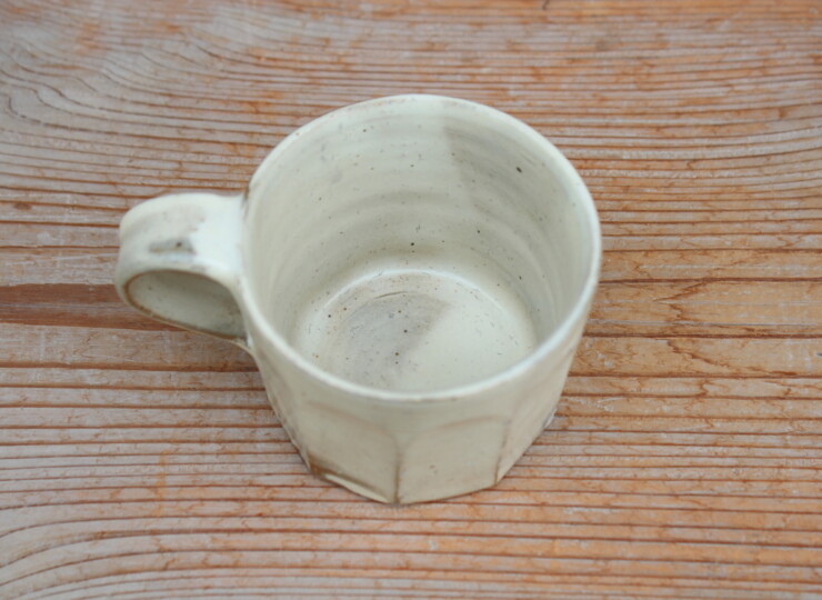 粉引面取マグカップＳ