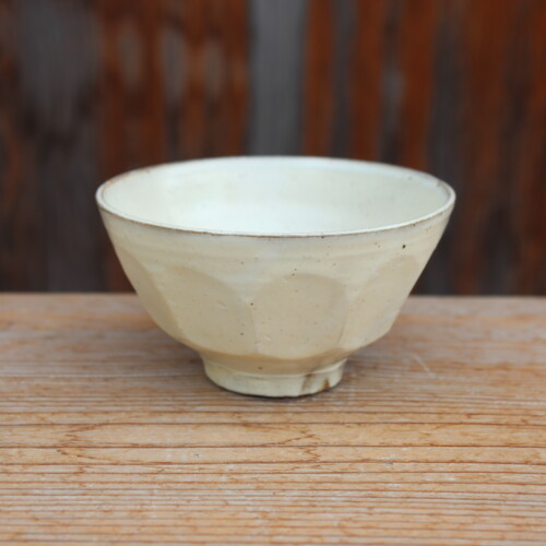 粉引面取飯碗Ｆ