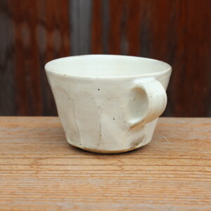 粉引面取マグカップＤ