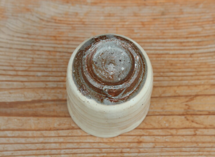 粉引輪花湯呑Ｂ