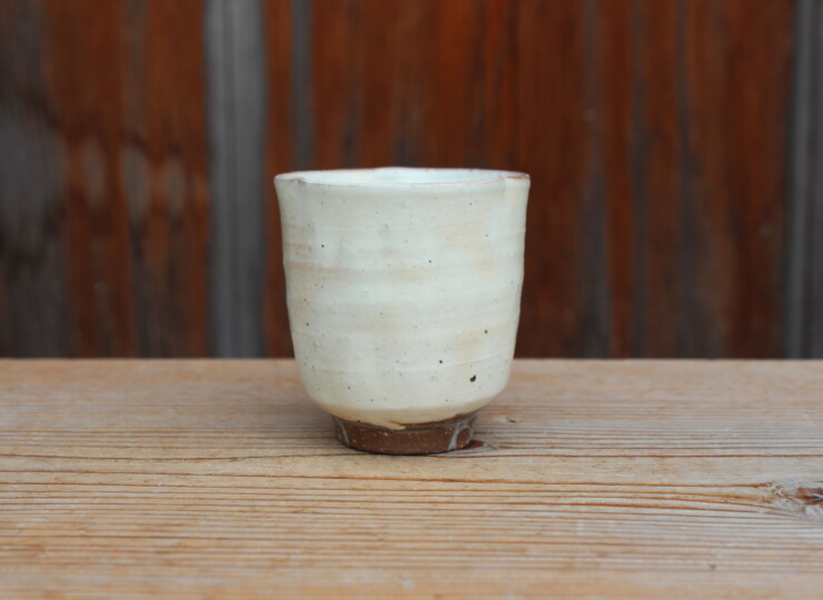 粉引輪花湯呑Ｆ