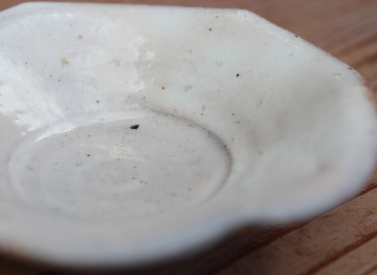 粉引輪花豆皿Ｇ