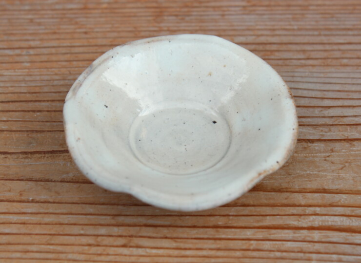 粉引輪花豆皿Ｇ