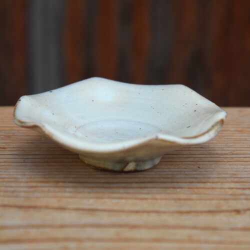 粉引輪花豆皿Ｉ