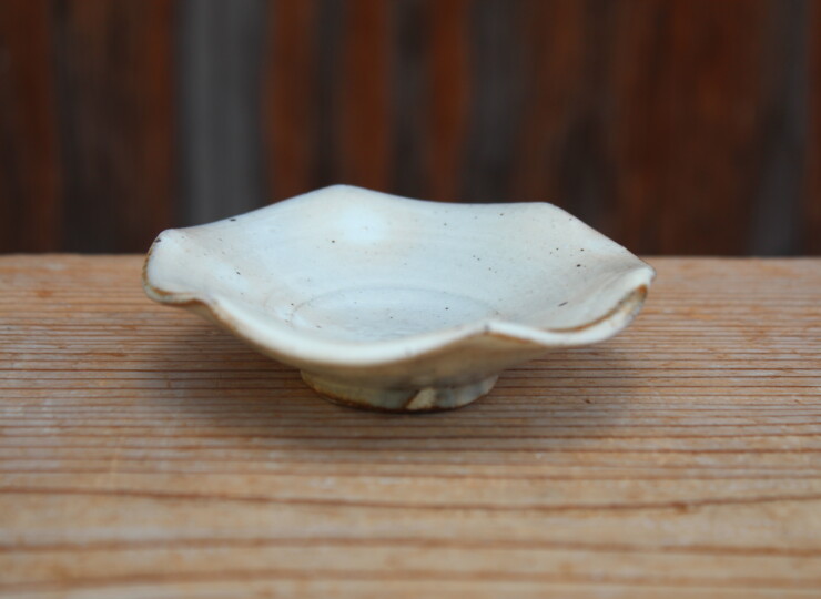 粉引輪花豆皿Ｉ