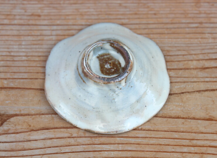 粉引輪花豆皿Ｉ