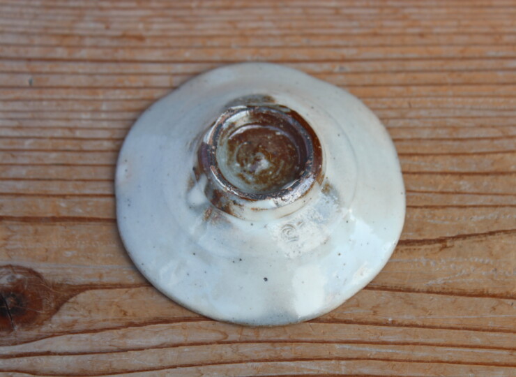 粉引輪花豆皿Ｊ