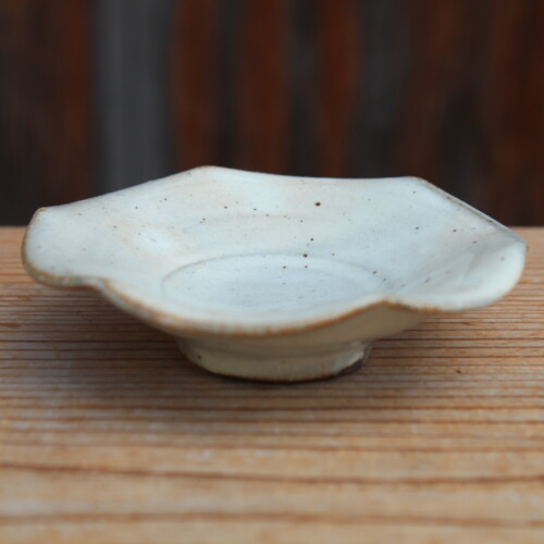 粉引輪花豆皿Ｌ