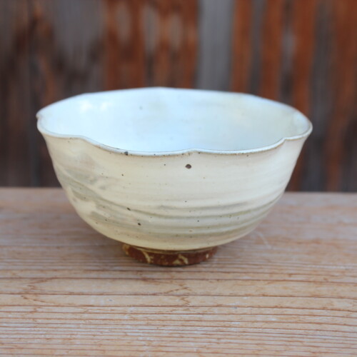 刷毛目輪花鉢Ｇ