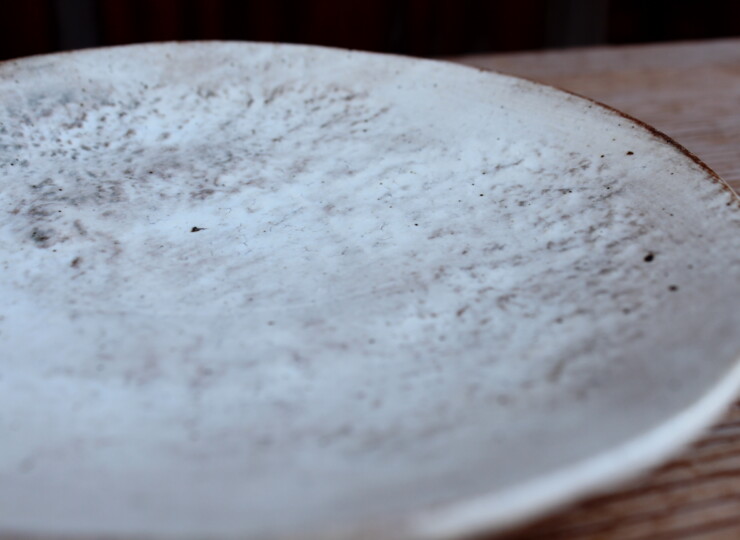 刷毛目石目皿Ｄ