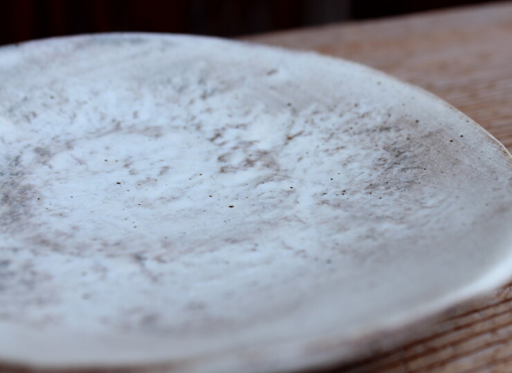 刷毛目石目皿Ｅ