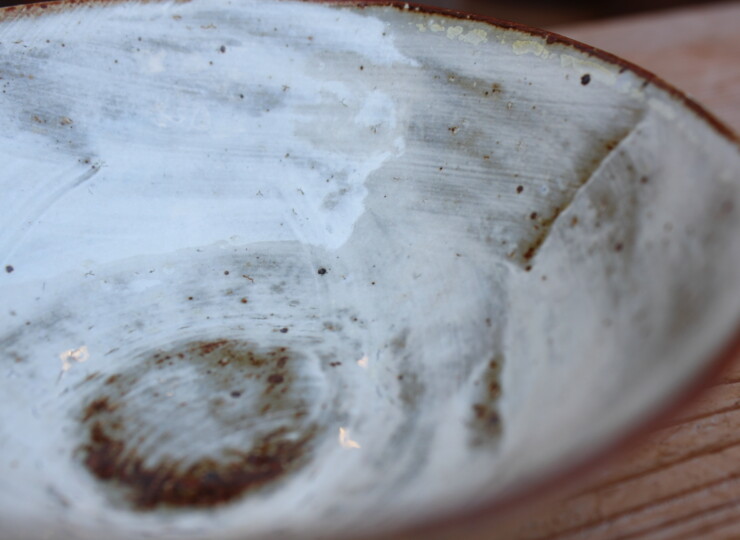 刷毛目石目鉢Ｈ