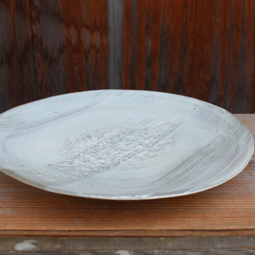 刷毛目石目大皿Ｋ